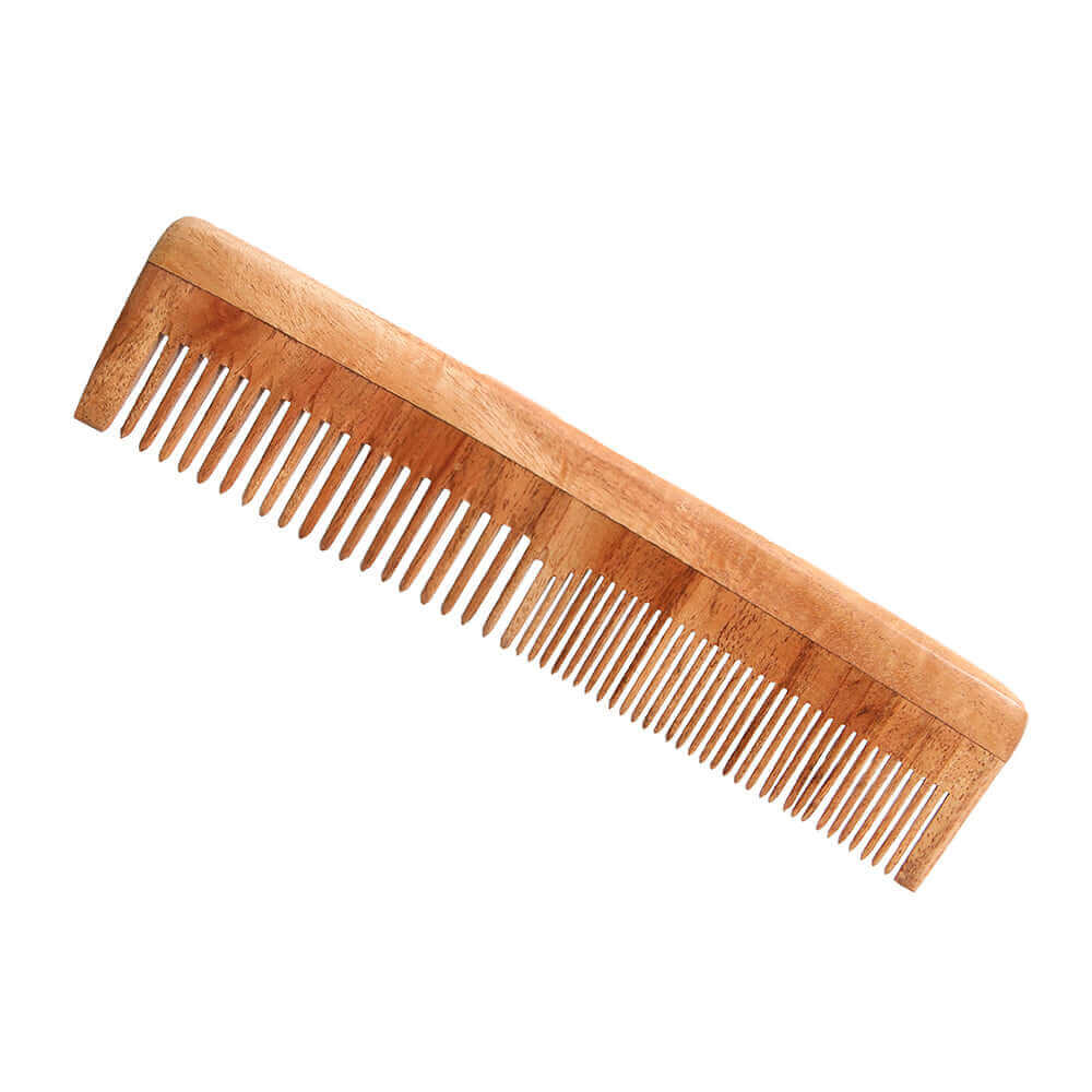 Neem Wood Comb (Fine and Wide Tooth)